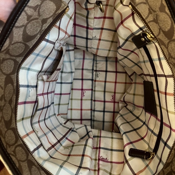 Coach Heritage Signature Stripe Tote Bag - Picture 3 of 3